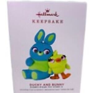 Hallmark DUCKY AND‎ BUNNY Keepsake Ornament Disney Pixar Toy Story 4 New 2019